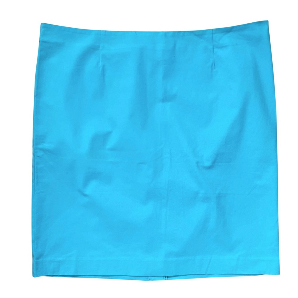 NEW J. Jill Stretch Aqua Blue Turquoise Perfect Pencil Skirt Size 18 NWT - Picture 4 of 9